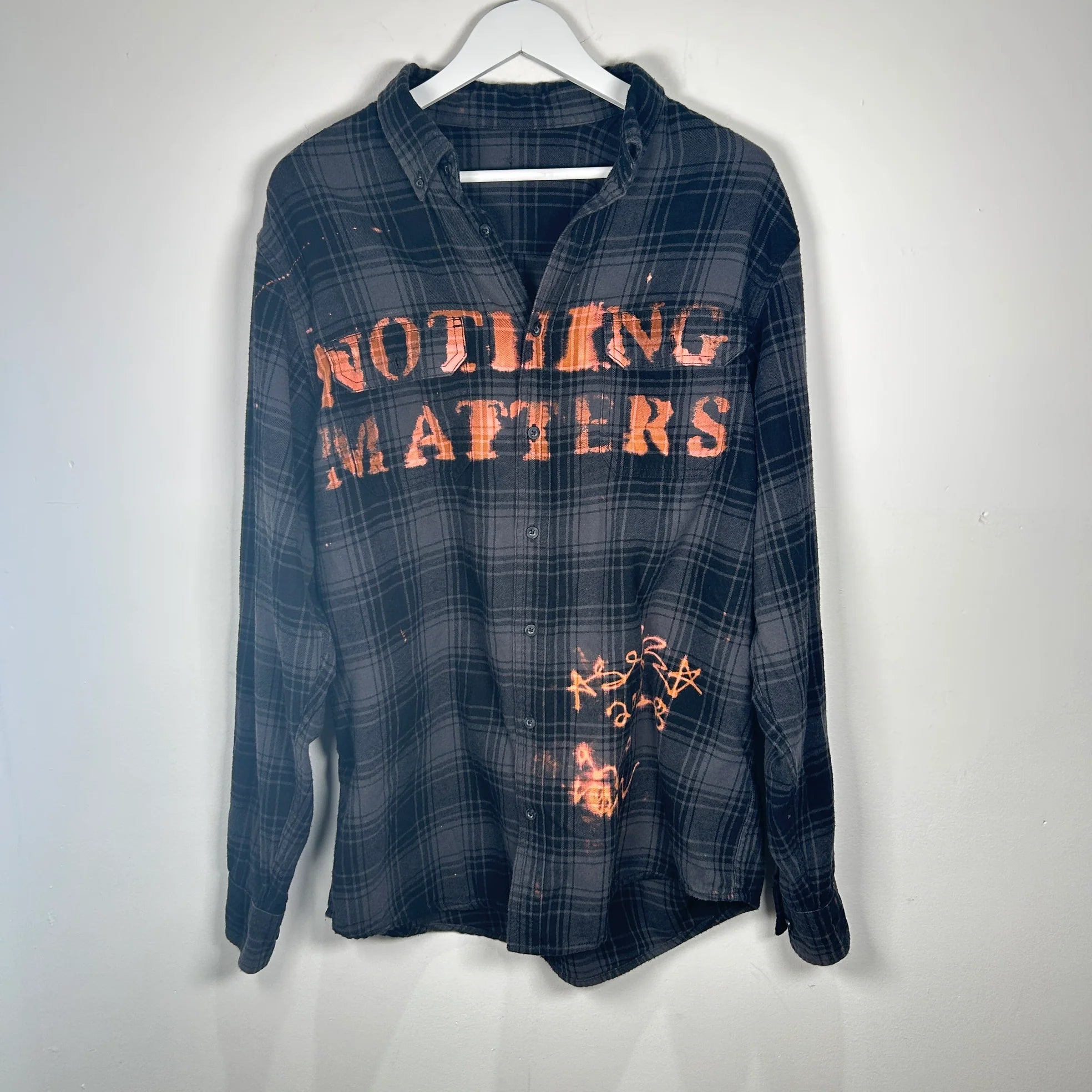 AssPizza 2018 'Nothing Matters' Bleached Flannel
