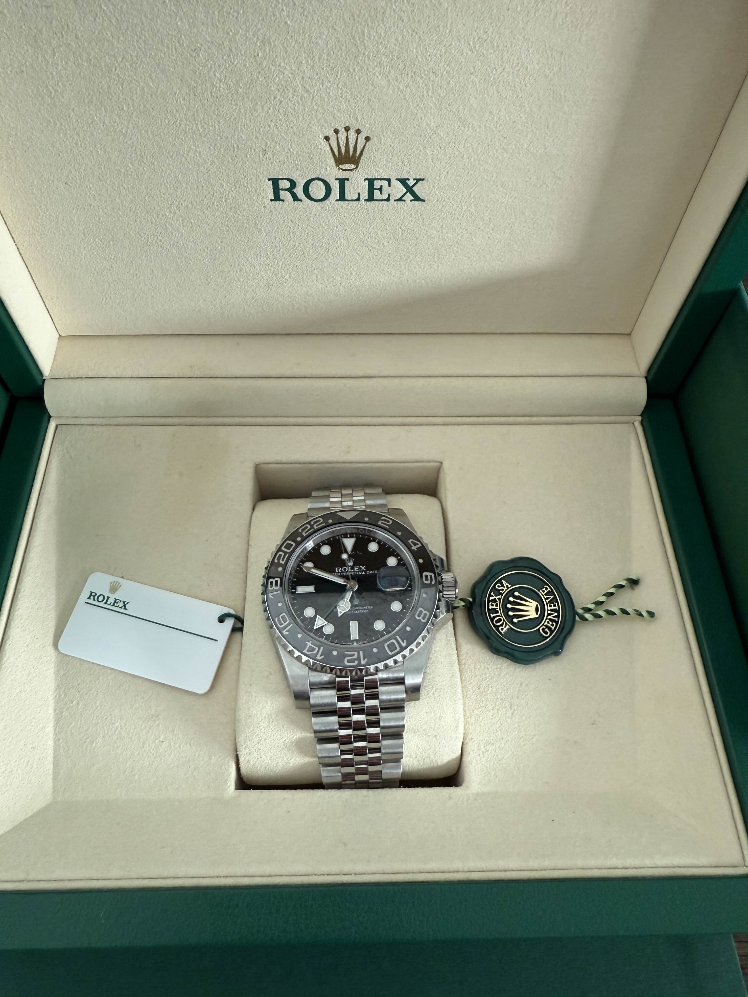 Rolex GMT-Master II 40mm Stainless Steel Bruce Wayne Oyster 126710GRNR-0004