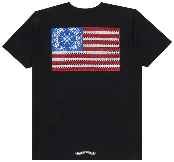 Chrome Hearts Black USA Flag T-Shirt