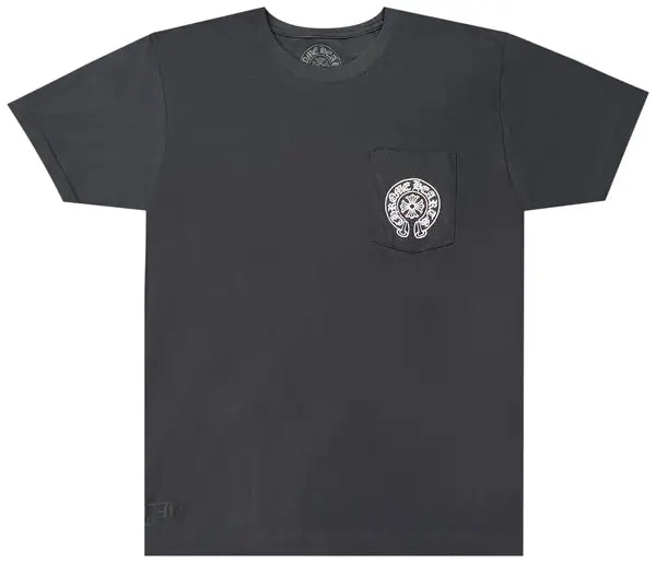 Chrome Hearts Black & White Los Angeles Horseshoe Logo T-Shirt