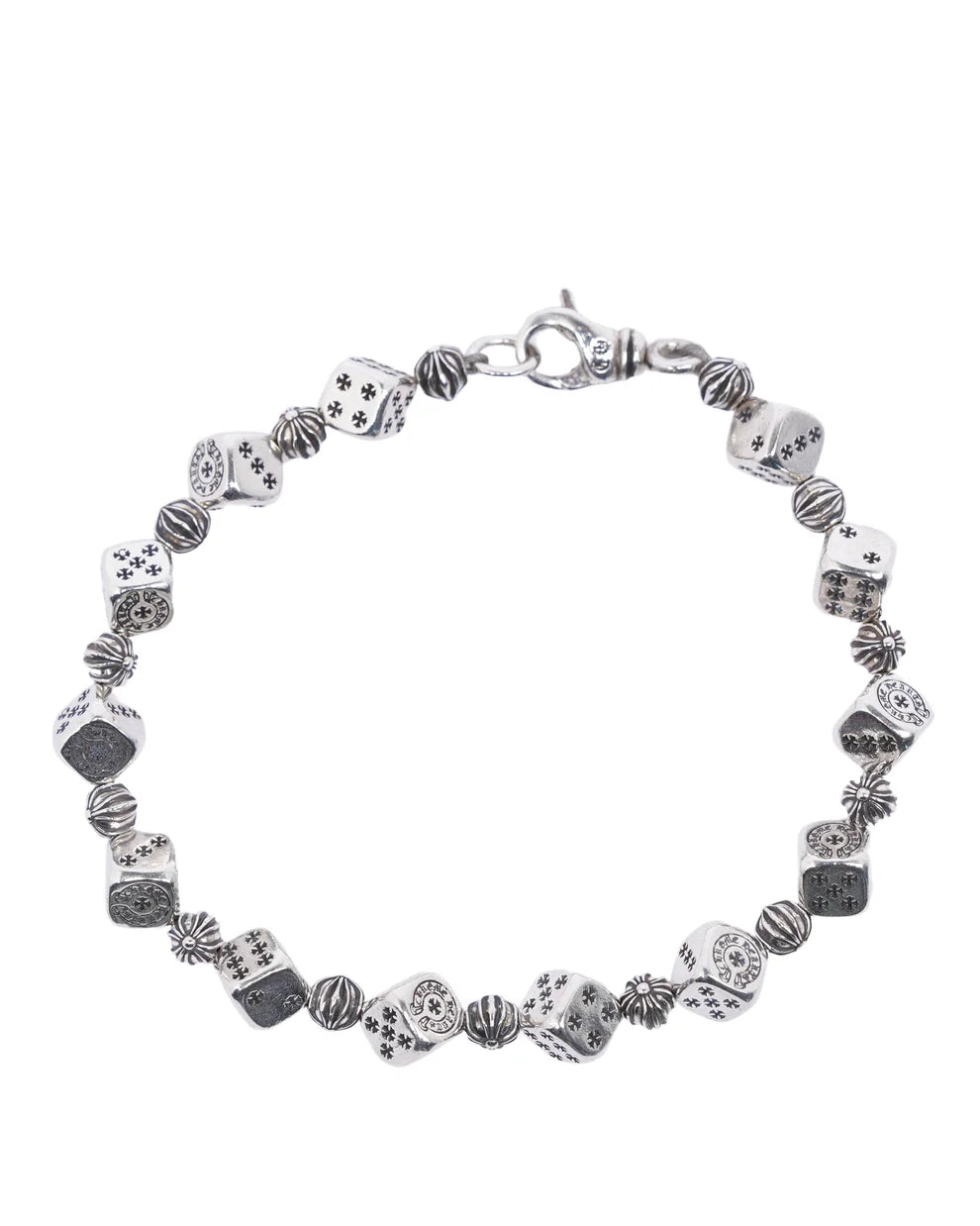 Chrome Hearts Silver Dice Bracelet